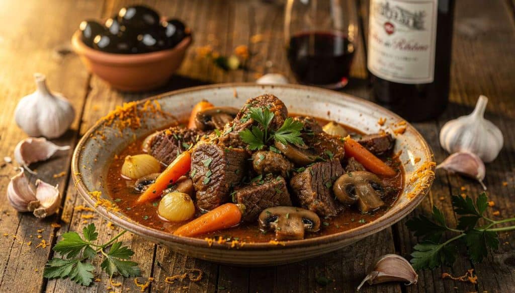 Daube de bœuf à la provençale : recette de famille authentique