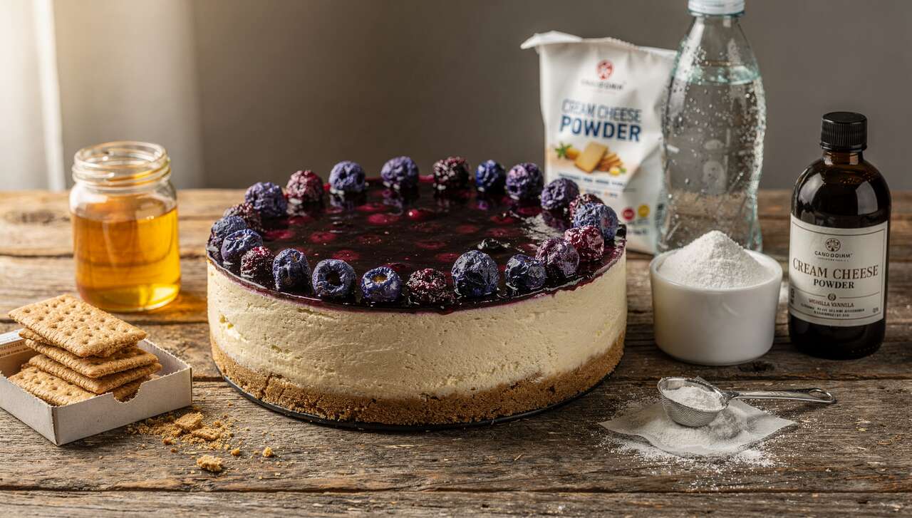 Cheesecake aux myrtilles : recette gourmande et facile