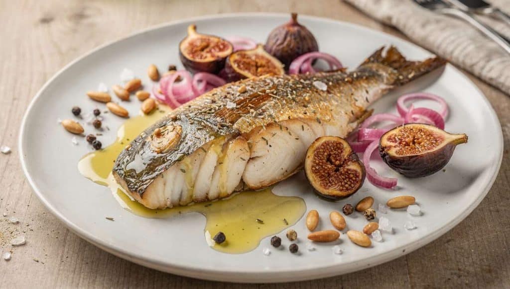 Dorade royale à la figue et aux oignons rouges : recette savoureuse
