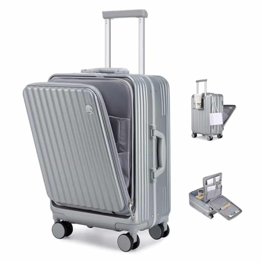 Test : valise cabine Sea choice trolley rigide avec serrure TSA et porte-gobelet