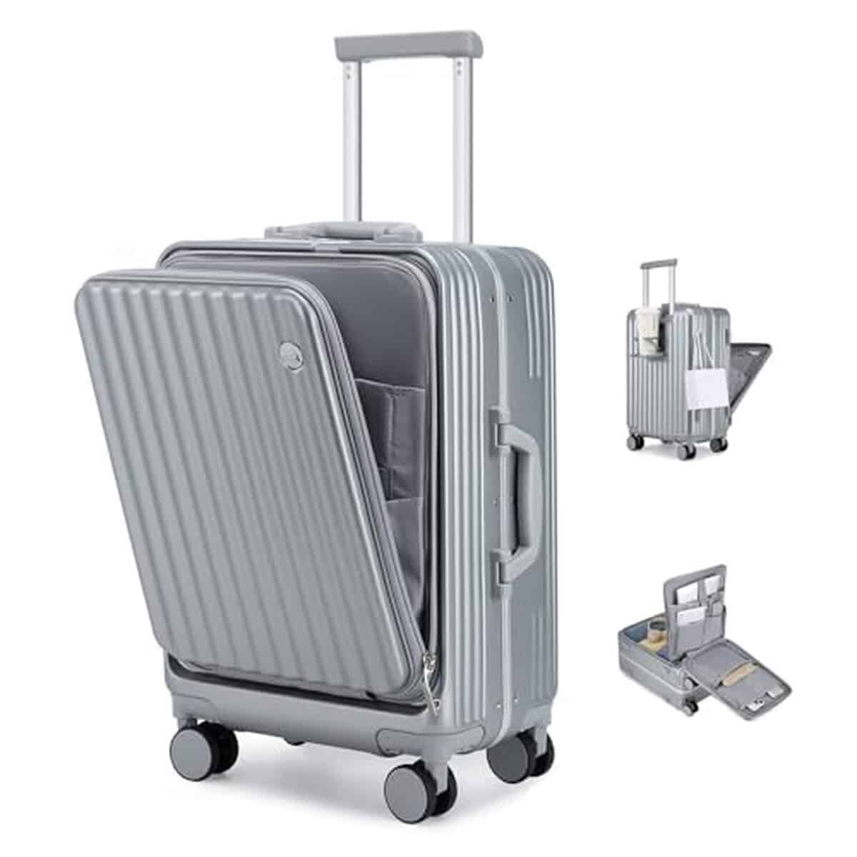 Test : valise cabine Sea choice trolley rigide avec serrure TSA et porte-gobelet