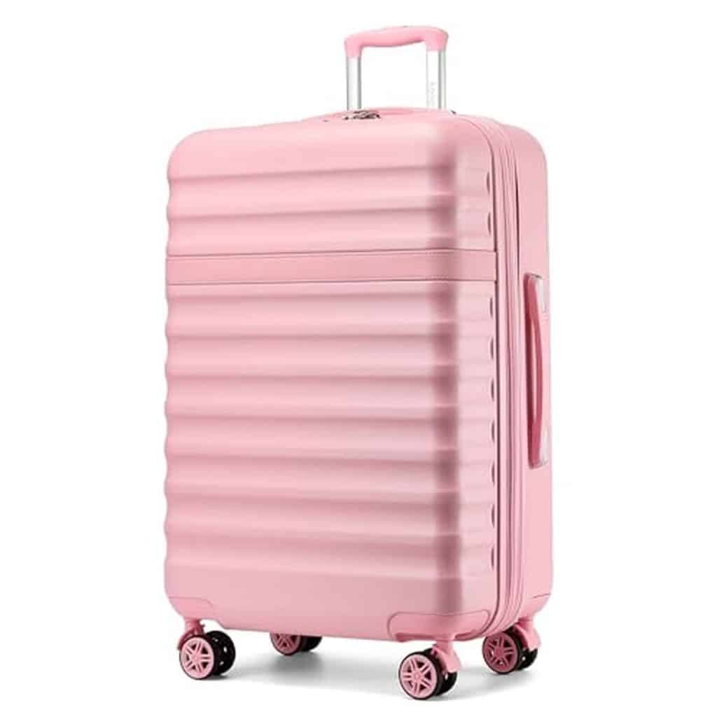 Test : valise Kono grande taille rose avec serrures TSA