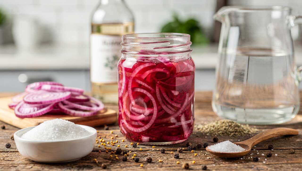 Pickles d'oignons rouges : recette facile et rapide