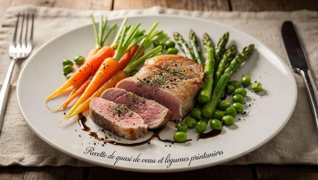 Recette de quasi de veau et légumes printaniers