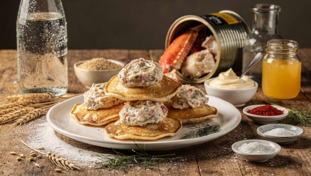 Blinis faciles aux rillettes de pinces de crabe : une recette simple et délicieuse