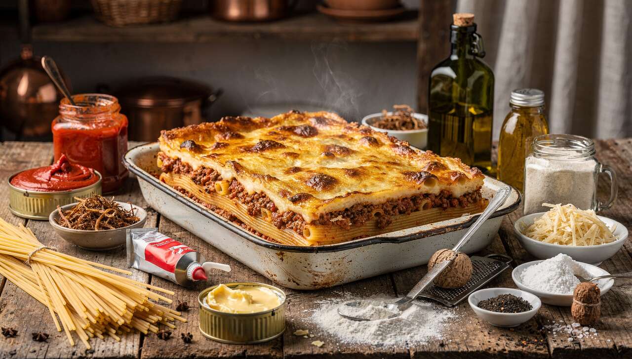 Pastitsio grec : savoureux gratin de pâtes à la bolognaise et béchamel
