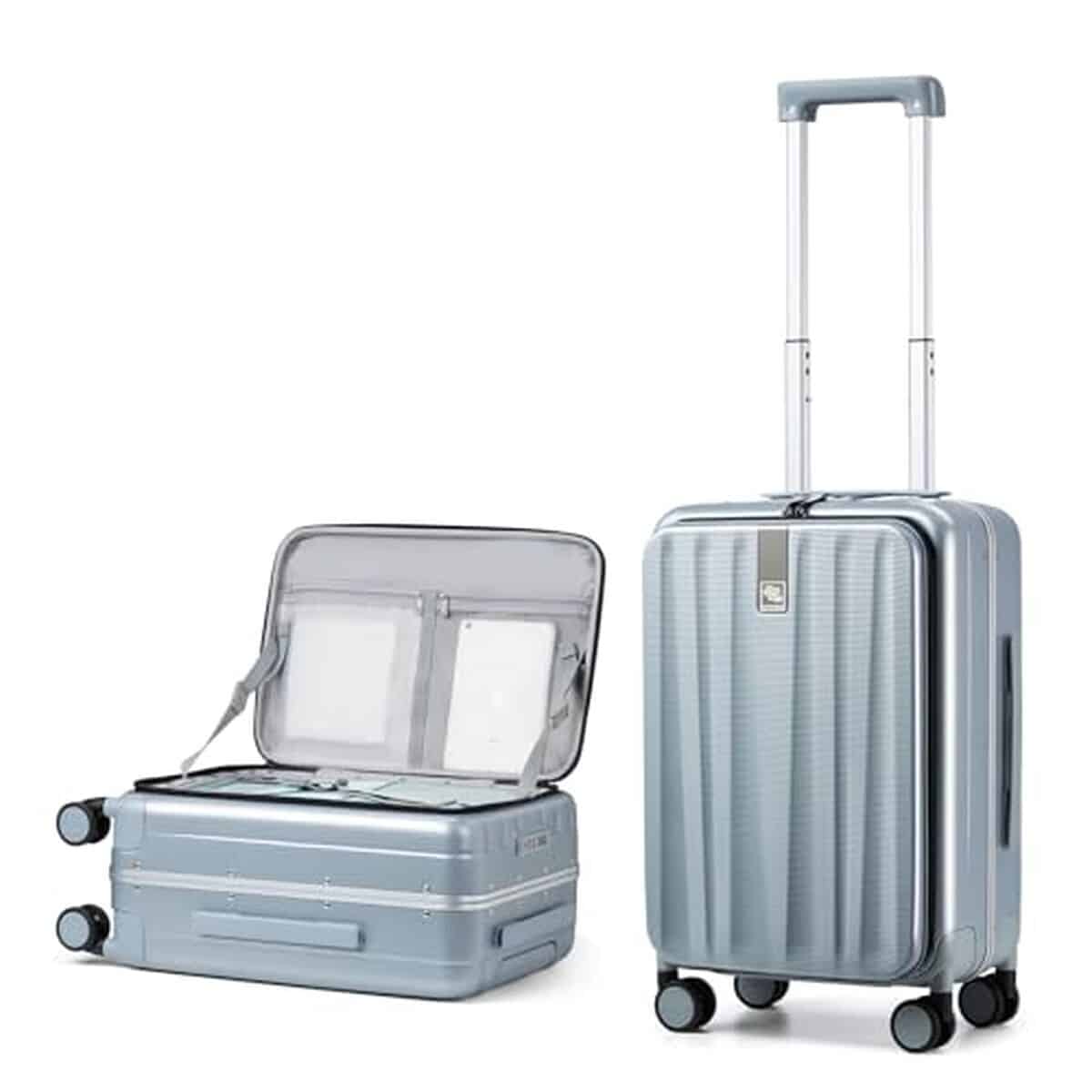 Test : valise hanke front opening 20 pouces grise