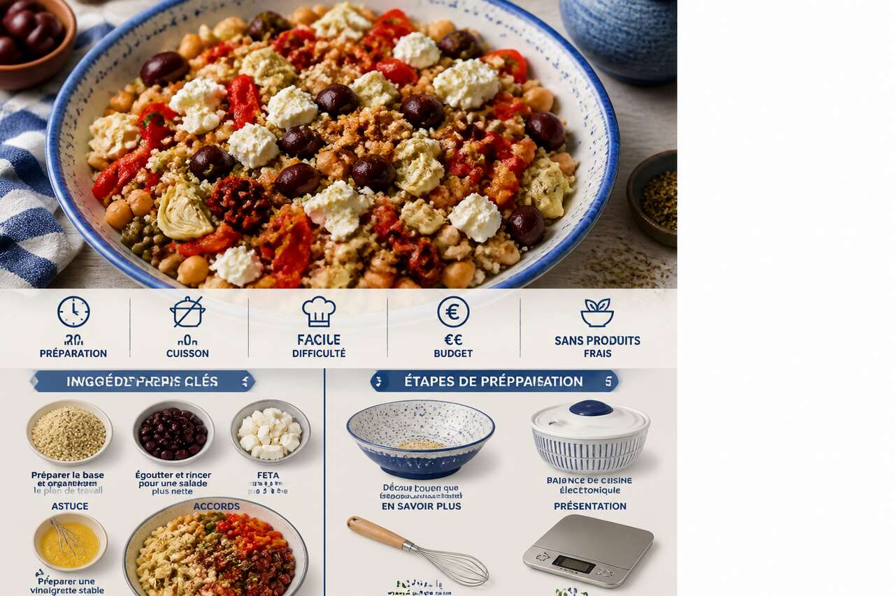 Fiche recette D&eacute;licieuse salade aux graines de chanvre : recette savoureuse