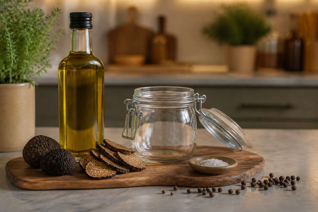 Recette : fabriquer une huile de truffe parfumée maison