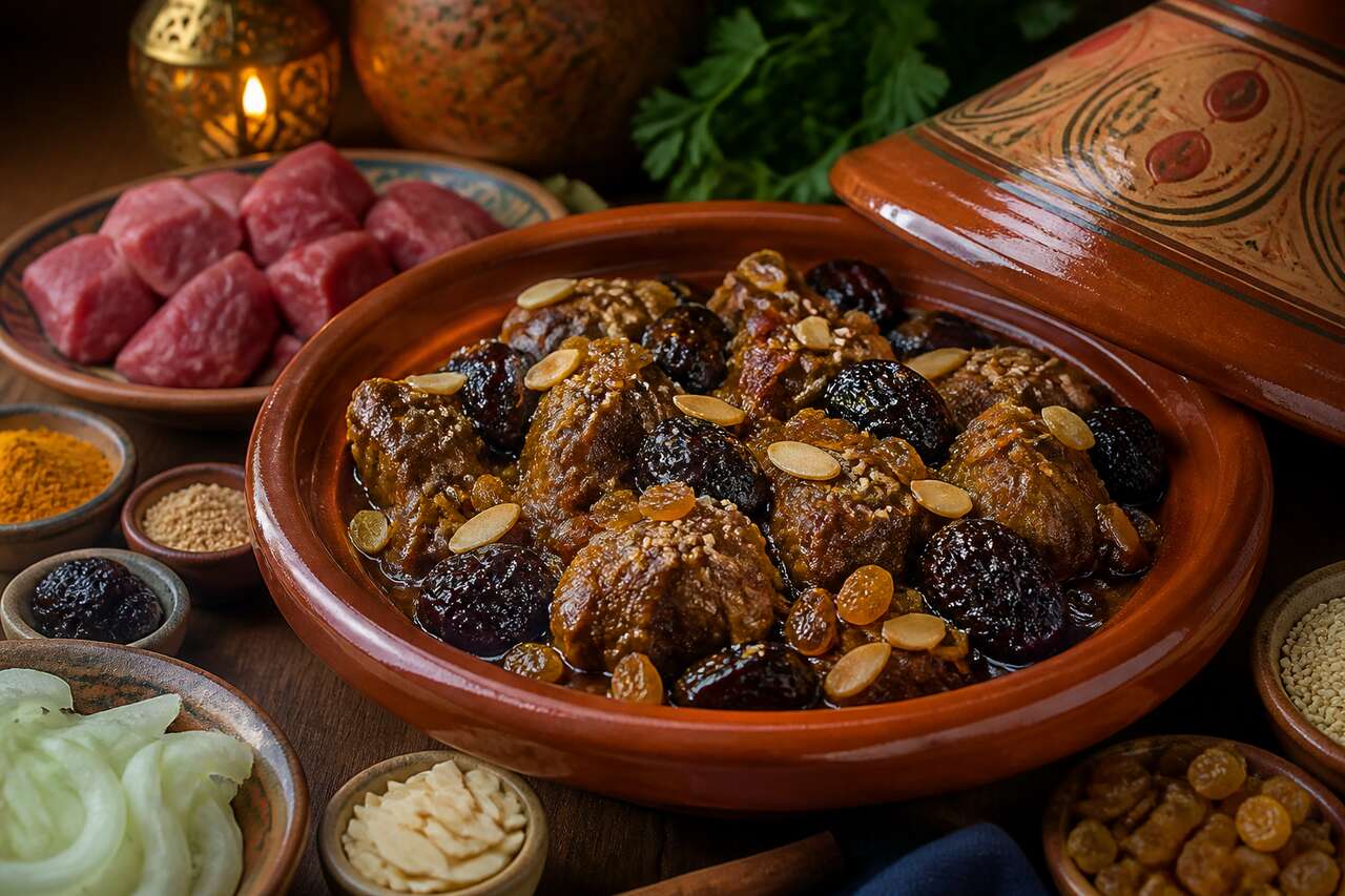 Tajine d'agneau aux pruneaux : recette savoureuse et parfumée