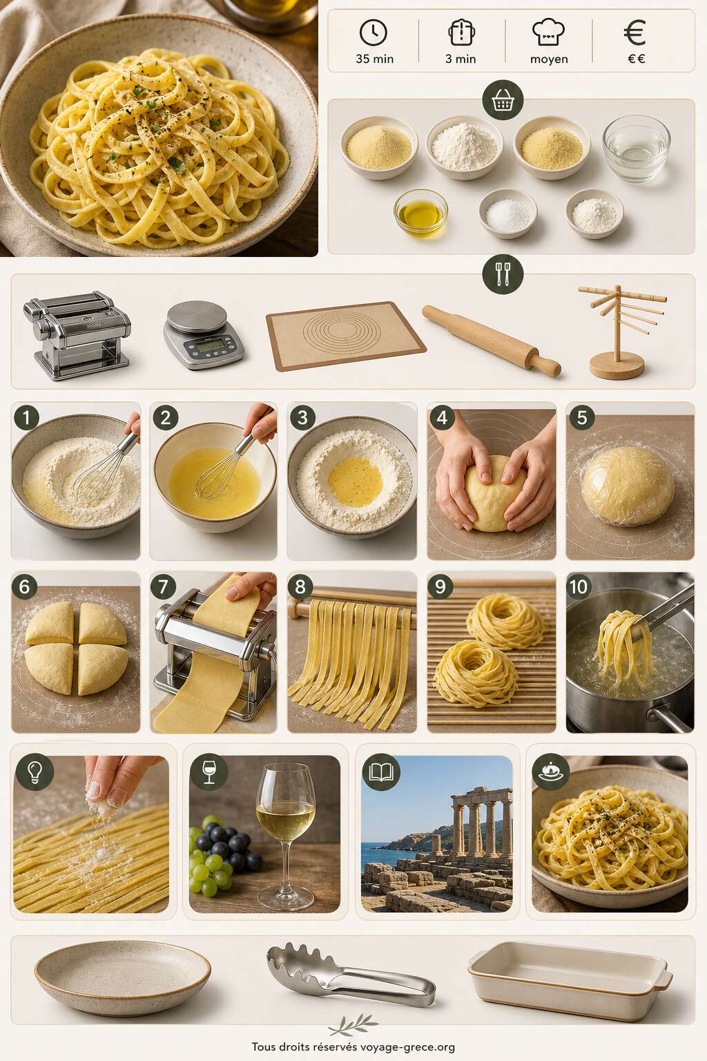 Fiche recette Recette de p&acirc;tes fra&icirc;ches maison : guide complet