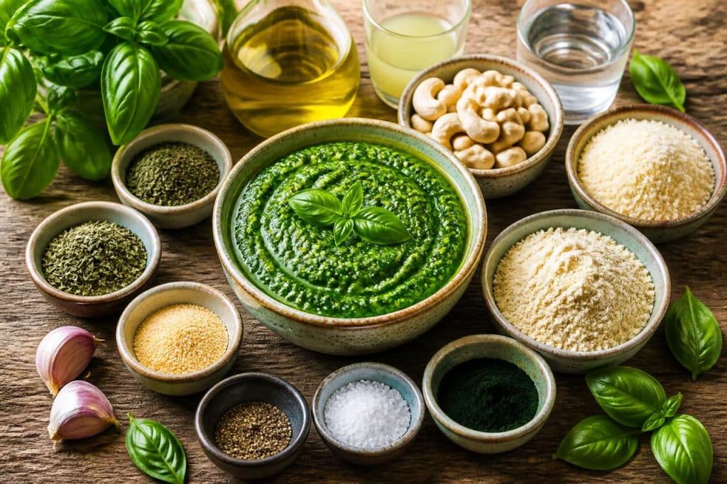 Recette de pesto au basilic sans pignons