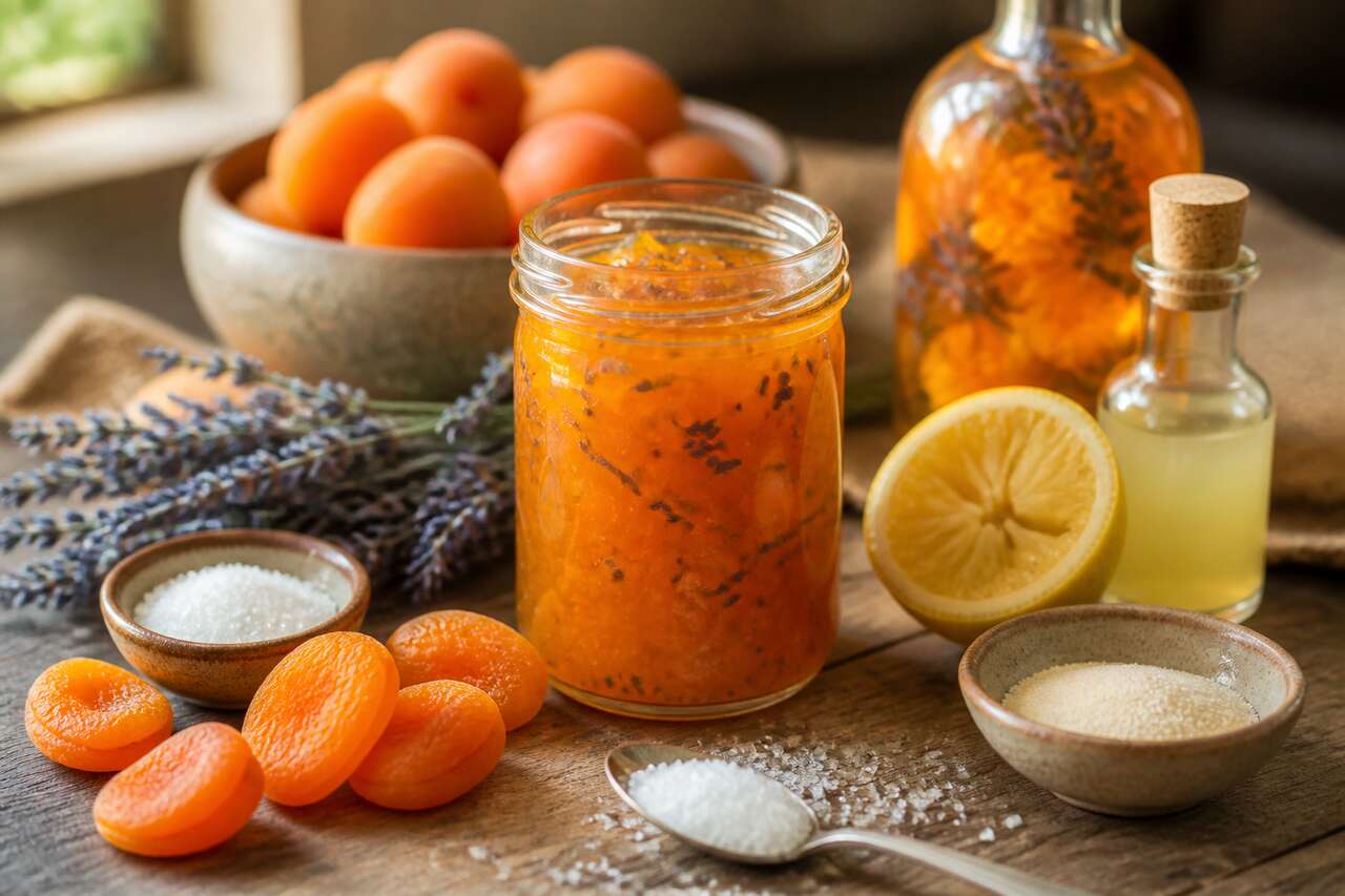 Confiture d'abricots à la lavande : recette estivale unique