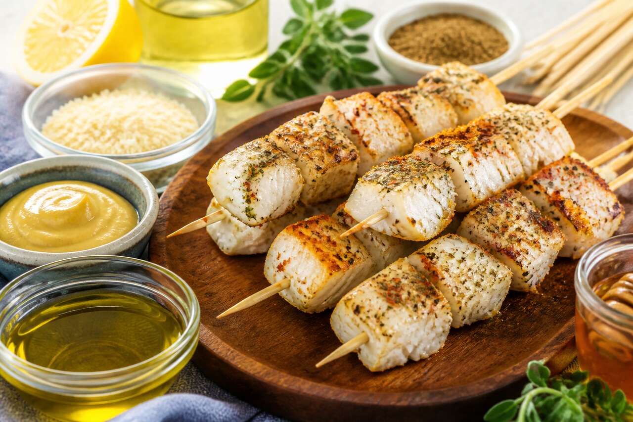 Recette facile de brochettes de poisson