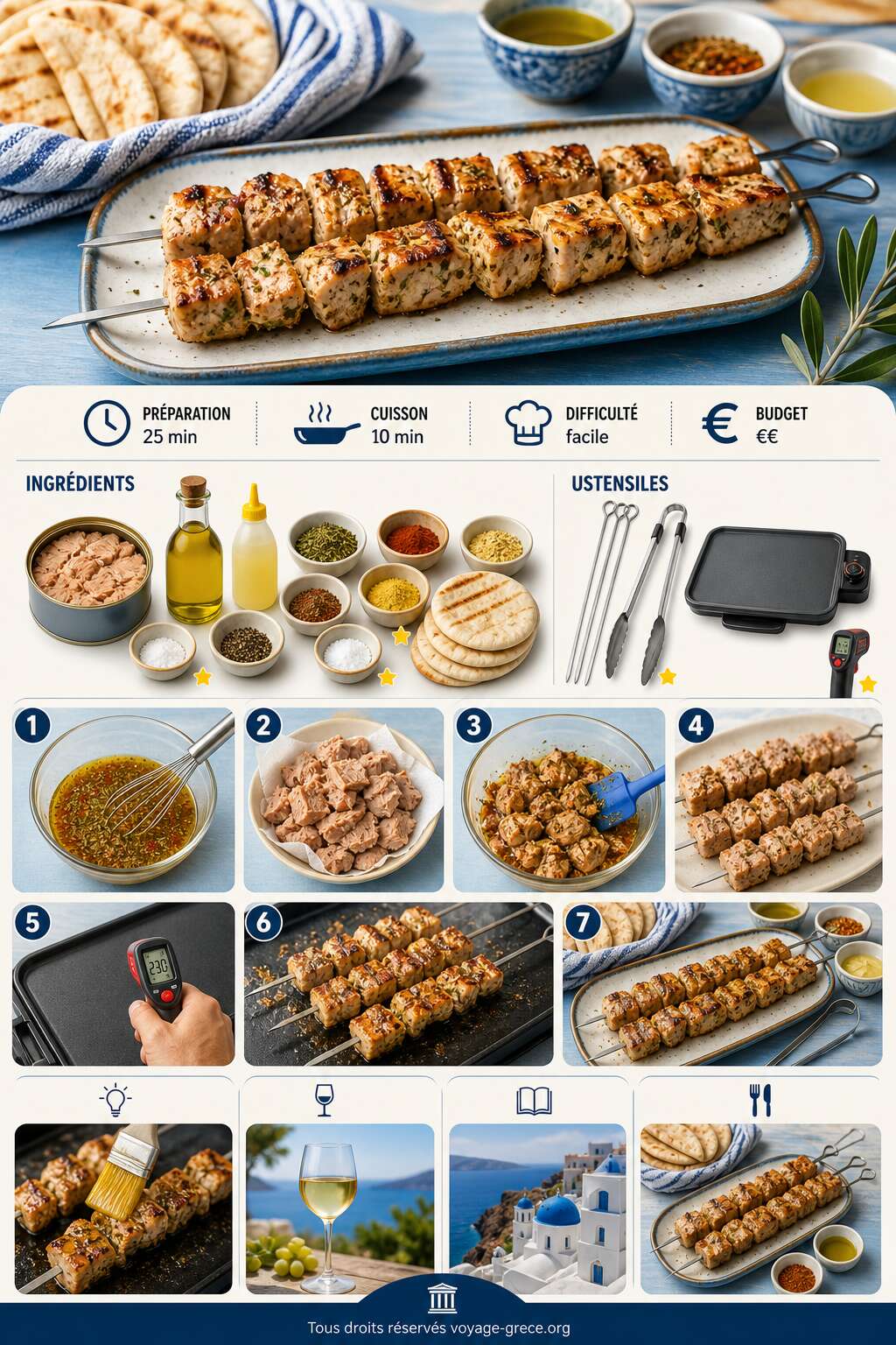 Fiche recette Recette de brochettes de poisson à la plancha Fiche recette Recette de brochettes de poisson à la plancha