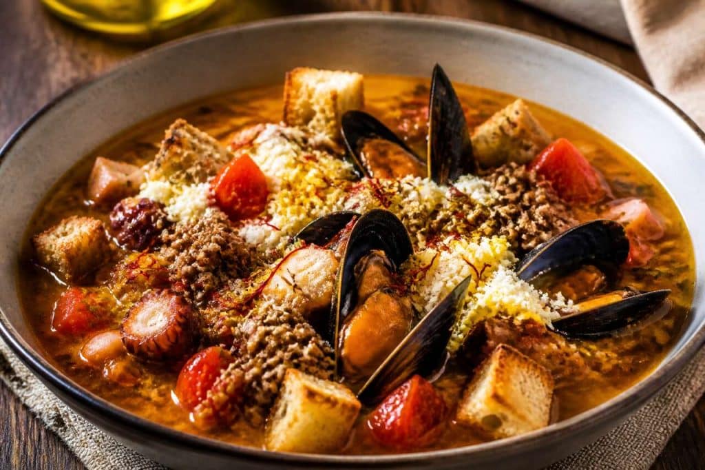Recette de bateau de sarrasin sur sa soupe de poisson