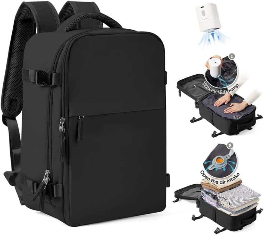 Test du sac à dos sous vide SZLX pour voyages en cabine