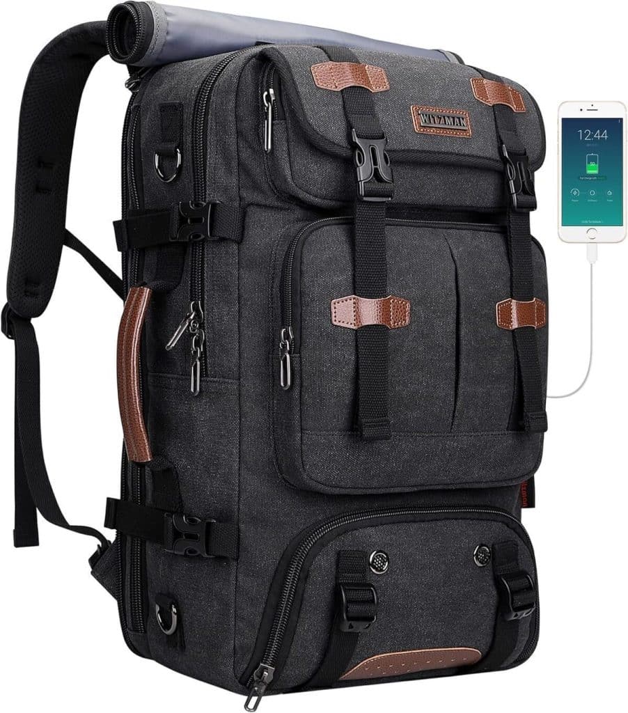 Test du WITZMAN 40L : sac à dos de voyage 3 en 1 avec port USB