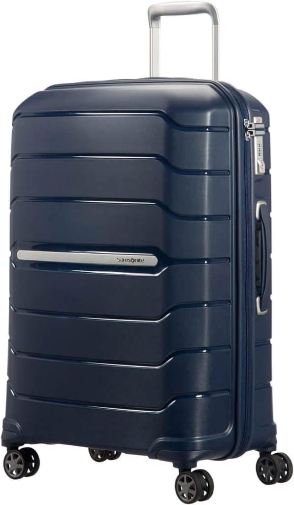 Test : valise extensible Samsonite Flux Spinner L 75 cm 111 l bleu marine