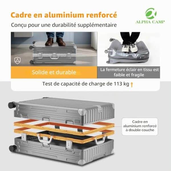 Découvrez notre avis détaillé sur le set de valises Alpha Camp : résistance, sécurité et qualité pour vos voyages en toute confiance.