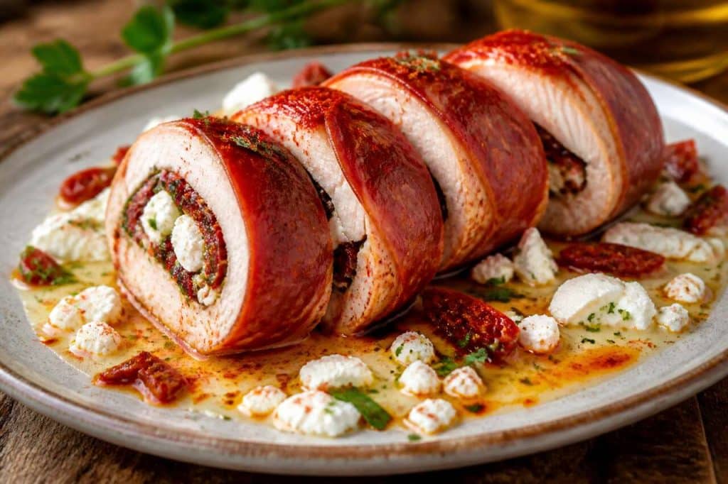 Recette de ballotine de poulet au chorizo