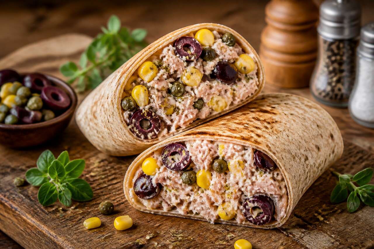 Recette facile de wrap roulé au thon