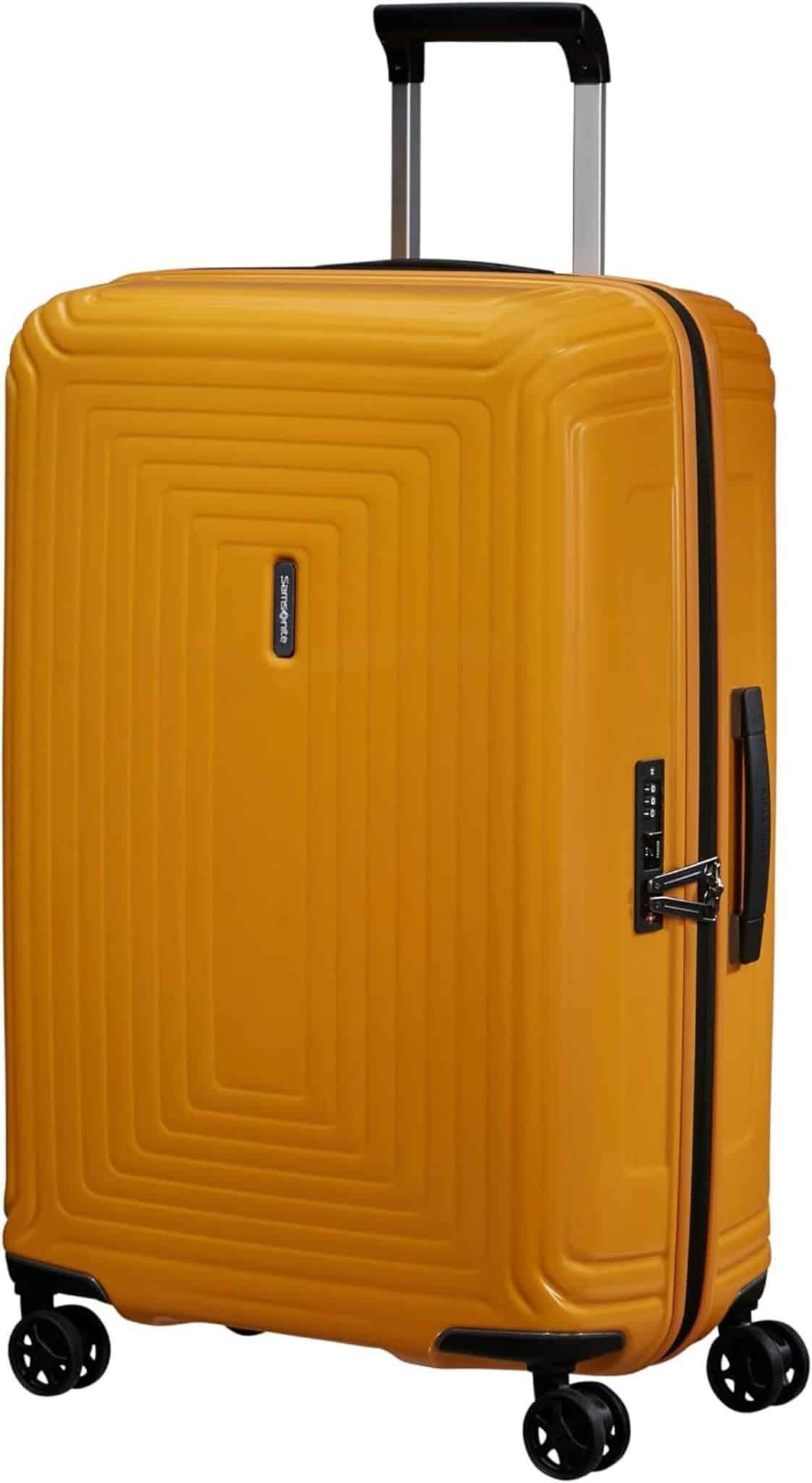Test de la valise Samsonite Neopulse Spinner M 69 cm jaune