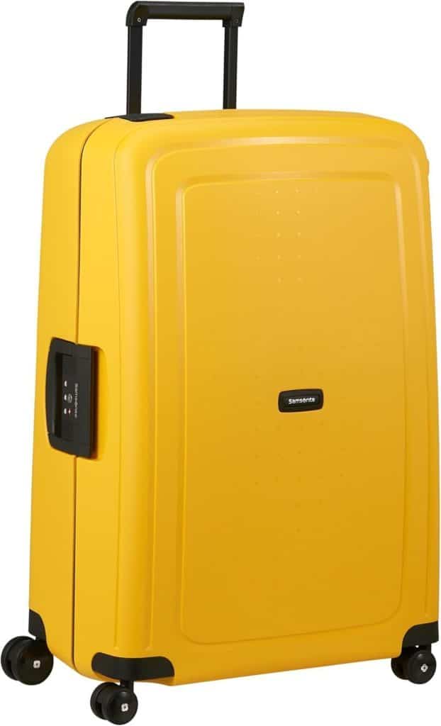 Test de la valise Samsonite S'Cure Spinner L 102L jaune