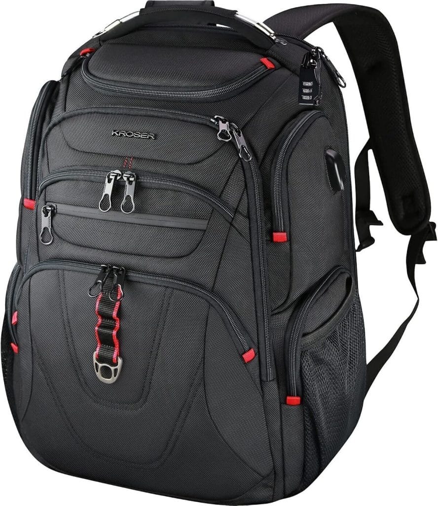Test : sac à dos Kroser 17.3" XL avec poches RFID et port USB
