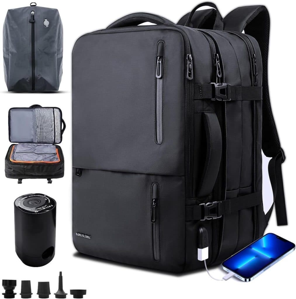 Test du sac à dos Kingslong 35L extensible et imperméable pour voyages