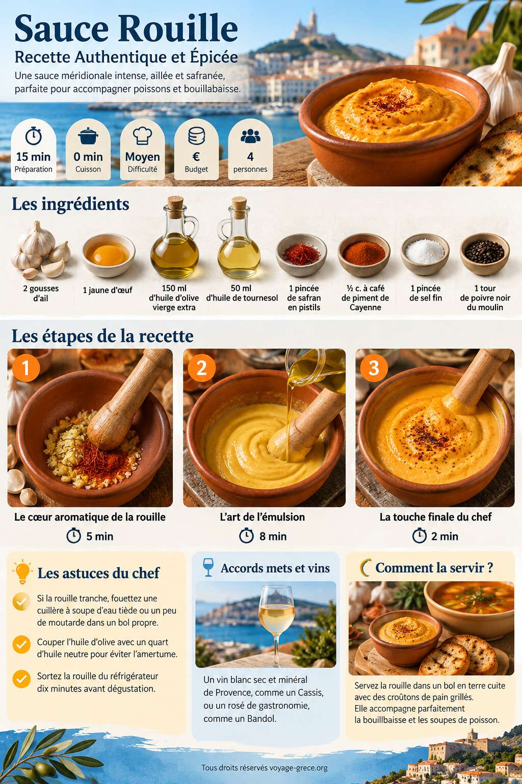 Fiche recette Sauce Rouille : recette Authentique et Épicée Fiche recette Sauce Rouille : recette Authentique et Épicée